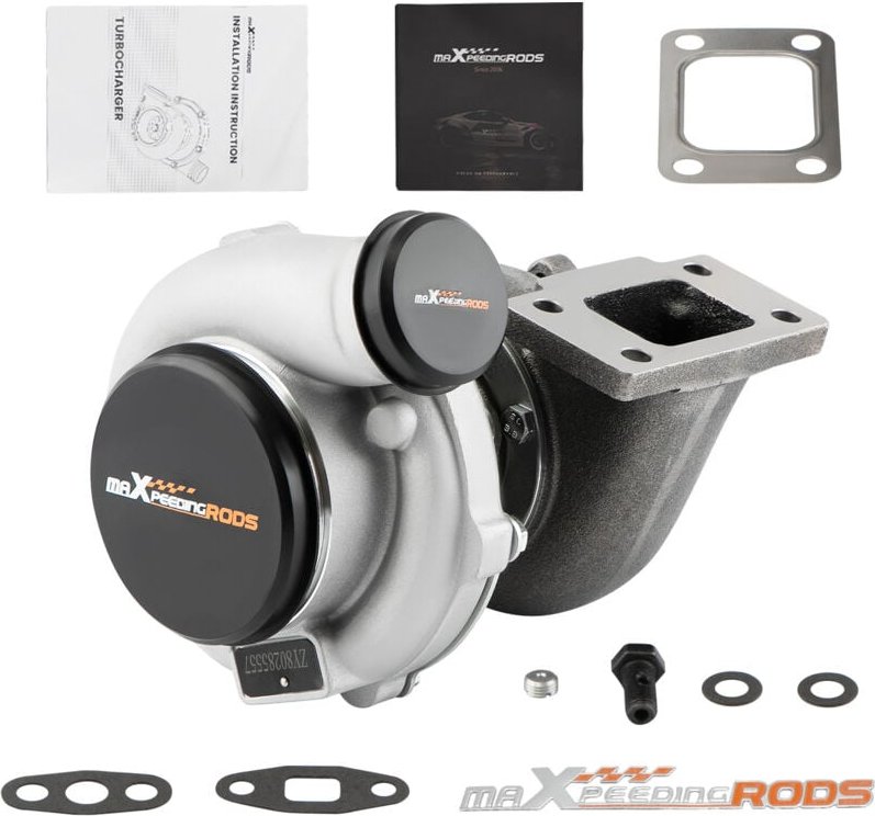 Maxpeedingrods - GT3076 GT30 GT3037 Turbolader 500+HP T3 Turbo External Wastegate Wassergekühlt
