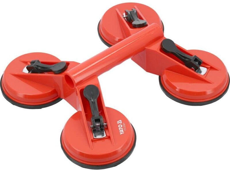 Hebevorrichtung de Vierfachsauger, brand Yato, Modell YT-37241, idealfür die sichere Handhabung de von Glas und glatten ...