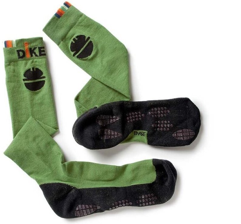 Hoch geschnittene Baumwoll-Arbeitssocken COVER - Grün XL