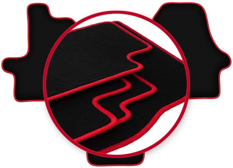 CARLUX-RED Autofußmatten für: Fiat Ducato IV Kastenwagen (2014 - )