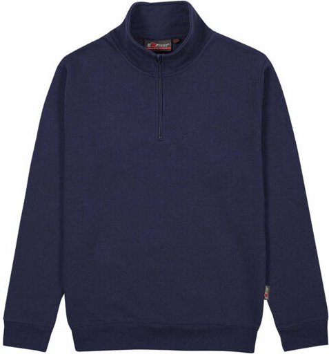 Arbeits-Sweatshirt mit halbem Reißverschluss TAUTRA - Dunkelblau 2XL