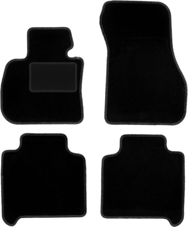 Schwarze Velours-Fußmatten für: BMW 2 F46 Gran Tourer (2015-)
