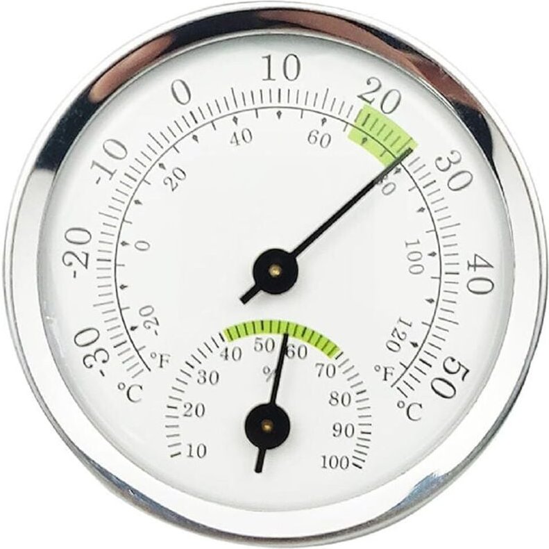 Hygrometer-Thermometer, Innen- und Außenthermometer, Luftfeuchtigkeitssensor, Innenthermometer und Innenhygrometer, miss...