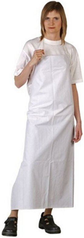 Pvc - Gummischürze weiß 90 x120 cm