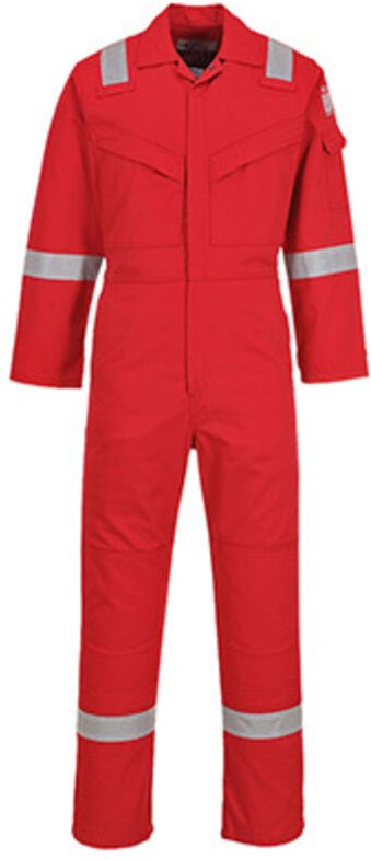 Flammhemmende und antistatische Overall 350g Rot Tall L - DE(46-48) - UK(36-38)