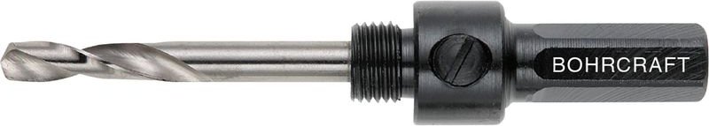 Lochsägenschaft AS11 m. Zentrierbohrer f. Lochsäge 14-30 mm - Bohrcraft