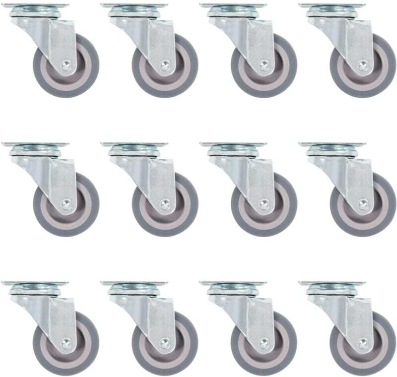 48 Stk. Lenkrollen 50 mm vidaXL