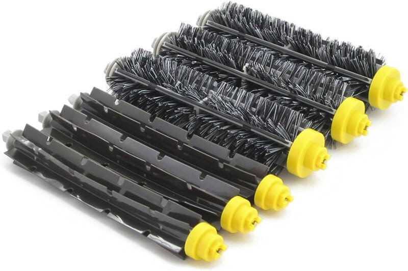 6 Hauptrollen für iRobot Roomba 600 und 700 Serie. Mehrzweckbürste für iRobot Roomba mit Borsten und Silikon