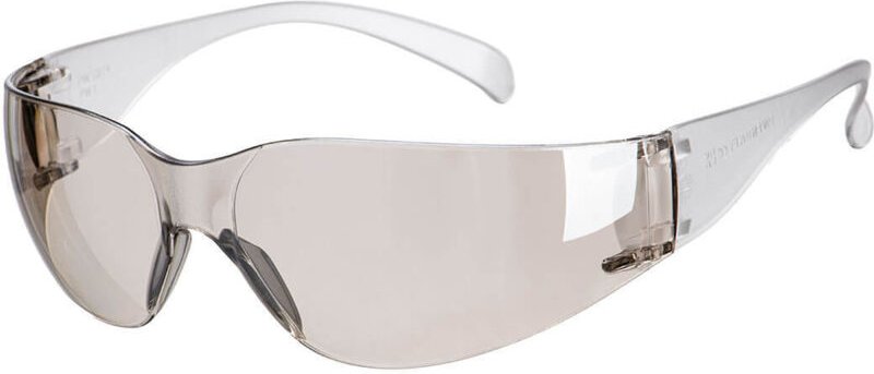 Schutzbrille mit spiegelndem Rahmen