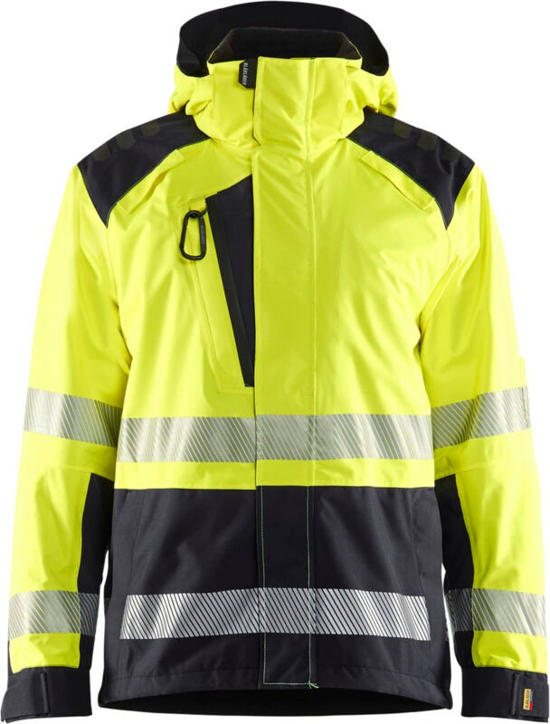 Thumbnail - Hardshell-Arbeitsjacke Hochsichtbarkeit 4435 - Gelb/Schwarz 6XL