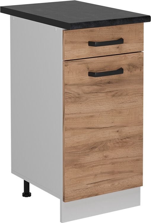 Thumbnail - Küchenunterschrank R-Line, Goldkraft Eiche, 40 cm ap Anthrazit Vicco