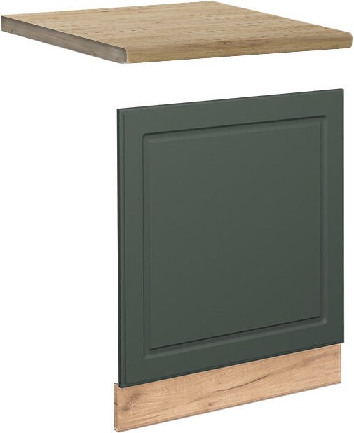 Vicco - Frontblende Fame-Line, Grün-Gold Landhaus, 60 cm , ap Eiche