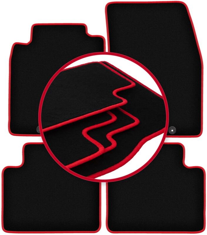 CARLUX-RED Autofußmatten für: Nissan X-Trail III T32 SUV (2013-2017)