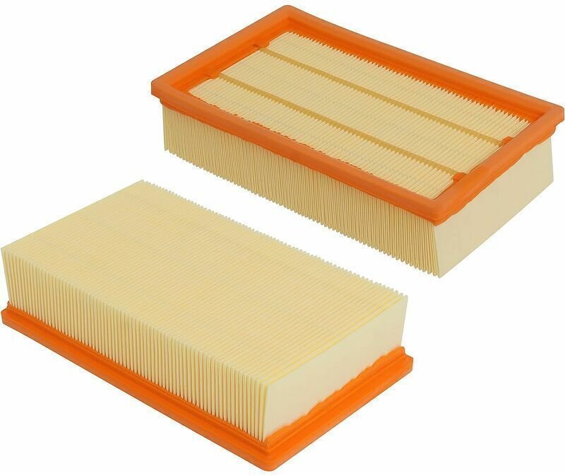 Set mit 2 Flachfaltenfiltern kompatibel mit Kärcher nt 25/1 Ap, nt 35/1 Ap, nt 35/1, nt 45/1, nt 55/1, nt 361, nt 561, n...