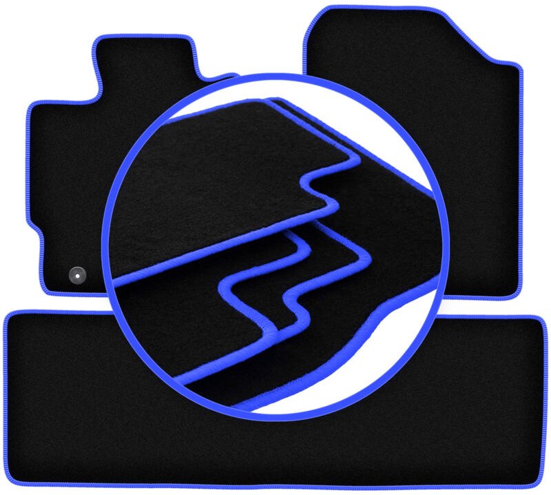 CARLUX-BLUE Autofußmatten für: Toyota Yaris III Benzin (2011-2019)