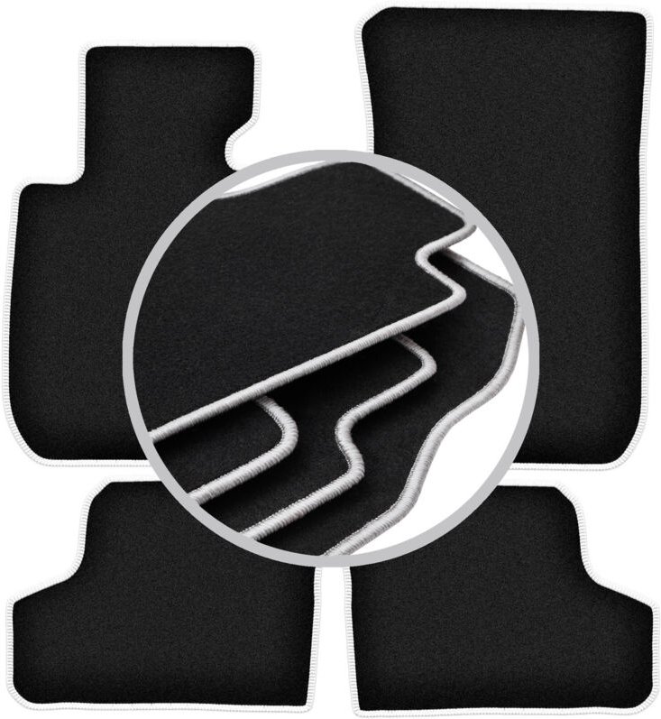 CARLUX-SILVER Autofußmatten für: BMW 3 E93 Cabrio (2004-2011)