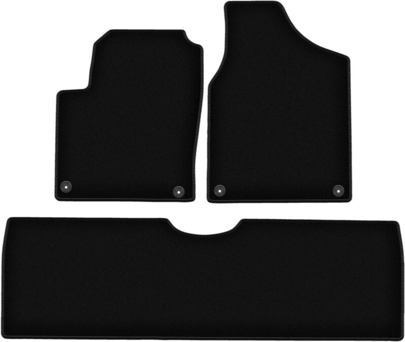 BASIC schwarze Veloursmatten für: Seat Alhambra I Minivan (1995-2010)