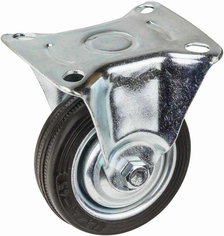 Transportrolle / Bockrolle gummiert d=75 mm bis 50 kg Gummirollen Lastrollen