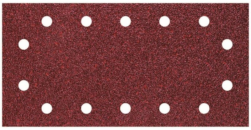 Haftschleifstreifen K40 115 x 230 mm 5 Stück für Schwingschleifer - Wolfcraft