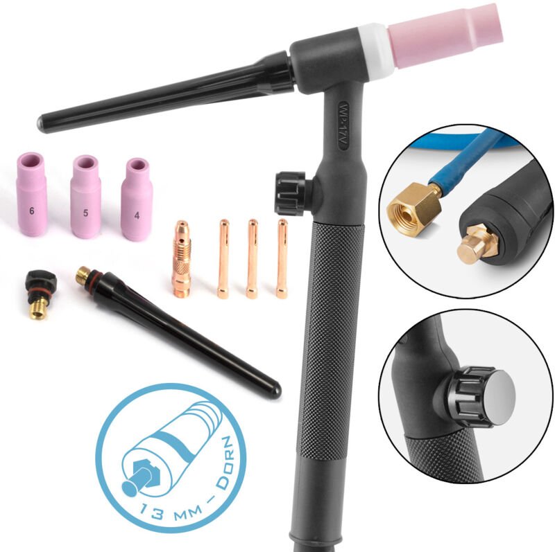 Stahlwerk - Schweißbrenner Lift-Tig-Brenner WP-17V 4m Schlauchpaket 13mm Dorn