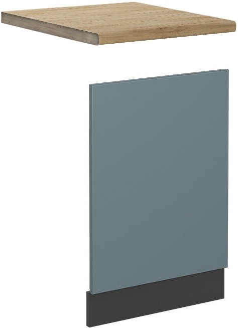 Frontblende R-Line, Blau-Grau, 45 cm , AP Eiche, Vicco