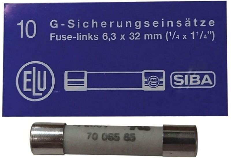 Mikrowellensicherungsstandard 6,3x32mm 8a Box 10 Keramikeinheiten