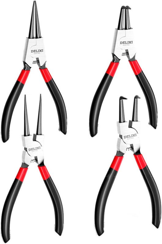 Bluedeer - Sicherungsringzangen, 170mm Gerade interne und externe Sprengringzangen, industrieller Kohlenstoffstahl, Anti...