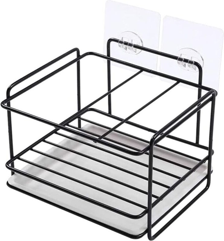 Shining House - Küchenschwammhalter, Schwammhalter, Küchenspüle-Organizer, mit Kleber, für Spülmaschine, Flüssigseife, B...