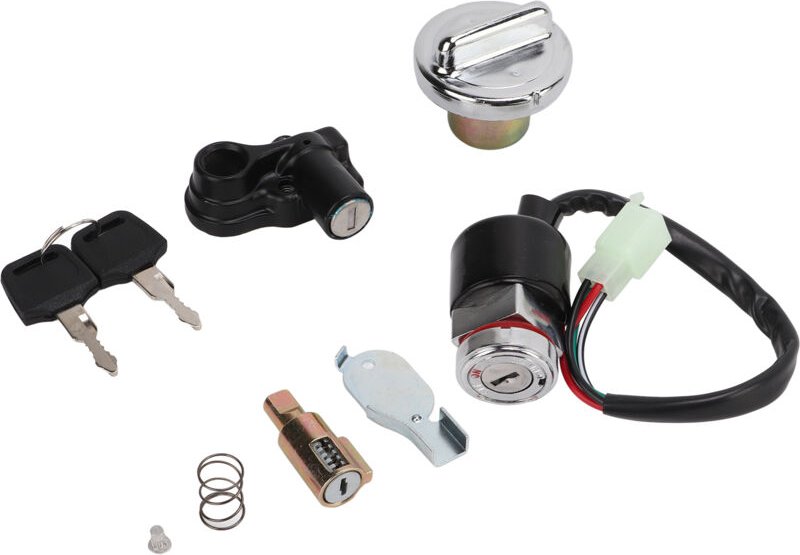 Thumbnail - Jeffergarden - Zündschloss-Gasabdeckungssatz, Helmschloss, 2-Schlüssel-Ersatz für Dax Skyteam 50cc 125cc