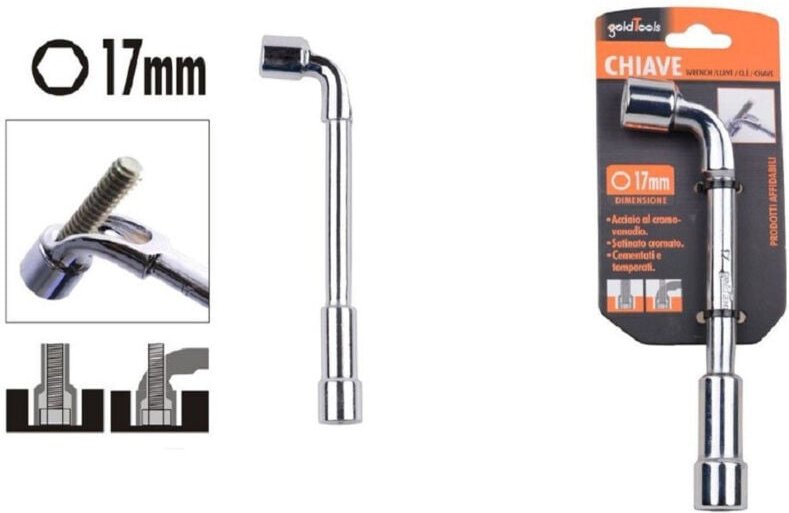 Trade Shop Traesio - Trade Shop - nachrichten der bussola 17MM exagonal cromo vanadio acciaio 91625 ferrament -