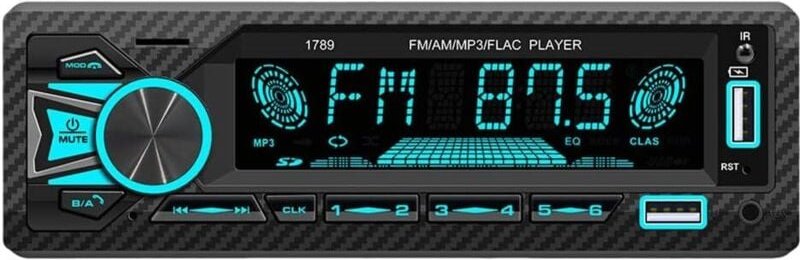 Integrierter Autoradio-Player: Bluetooth, AUX/USB/TF-Eingänge, FM/AM, Freisprecheinrichtung, Fernbedienung – 60 W x 4 Au...