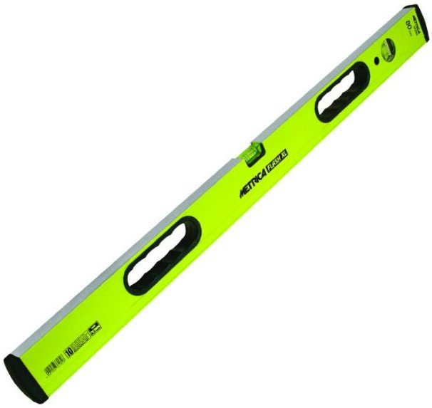 Metrica - Flash-Wasserwaage xl 200 cm 3 Libellen mit Griffen - 33220