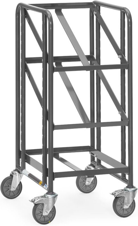 Fetra ESD-Eurokastenwagen mit 3 offenen Etagenrahmen für je 1 Eurokasten
