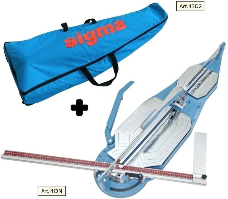 Sigma - Fliesenschneider 4dn cm 95 push-gravur + canvas-koffer mit Rollen 43d2