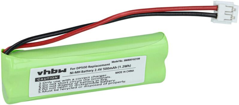 Vhbw - Akku Ersatz für V-Tech 89-1337-00-00, CPH-518D für schnurlos Festnetz Telefon (500mAh, 2,4V, NiMH)