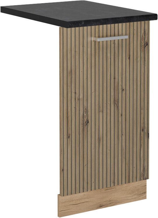 Vicco - Geschirrspülblende R-Line, Artisan-Eiche, 45 cm , ap Anthrazit