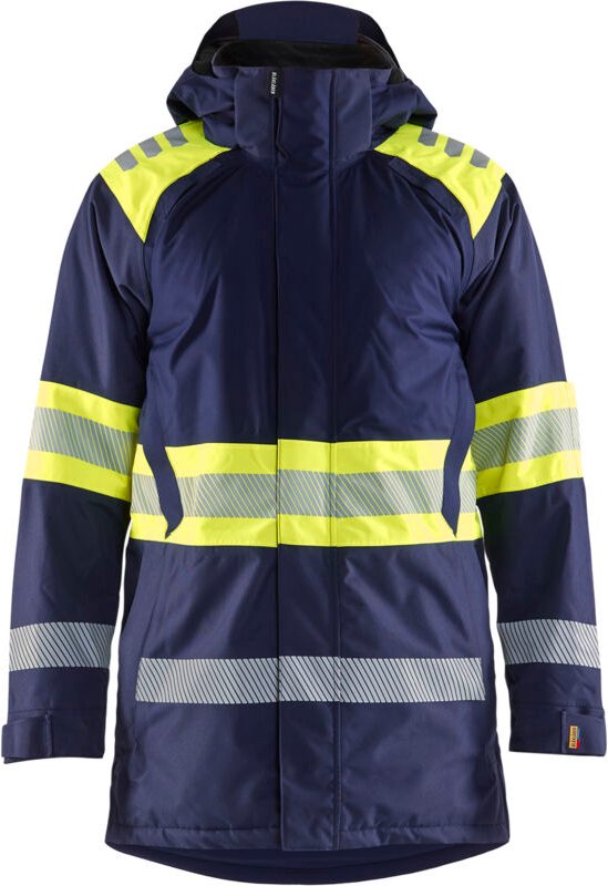 Arbeitsparka Winter Hochsichtbarkeit Klasse 1 4485 - Marine/Gelb XXL