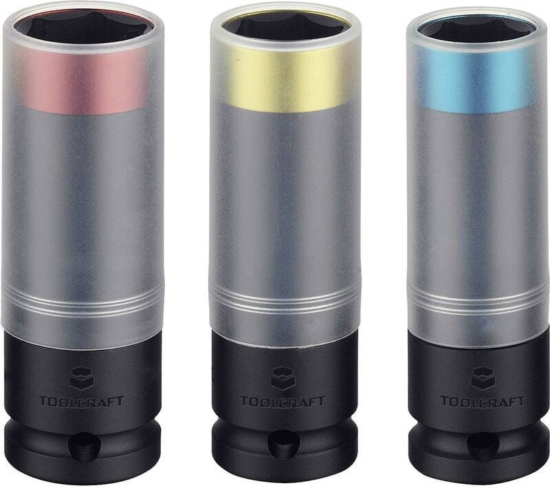Toolcraft - Kraft-Steckschlüsseleinsatz-Set 1/2' (12.5 mm) 3teilig TO-5041014