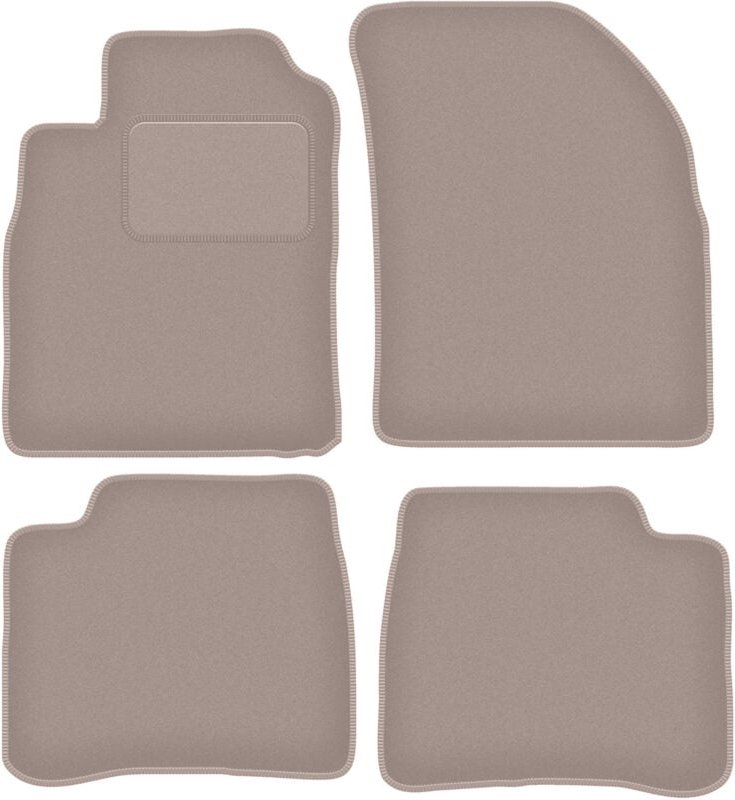 Beige Veloursmatten für: Hyundai Sonata III Limousine (1999-2005)