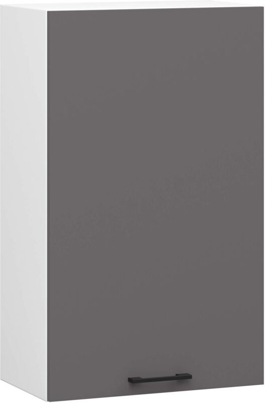 Thumbnail - Hängeschrank Küchenschrank Akord oliwia w 50 cm H720 Weiß, Graphitgrau Tür, 2 Regalböden 50x72x30 cm