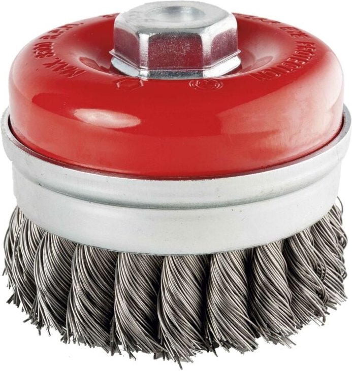 Kegelförmige Drahtbürste aus Stahl 80 mm