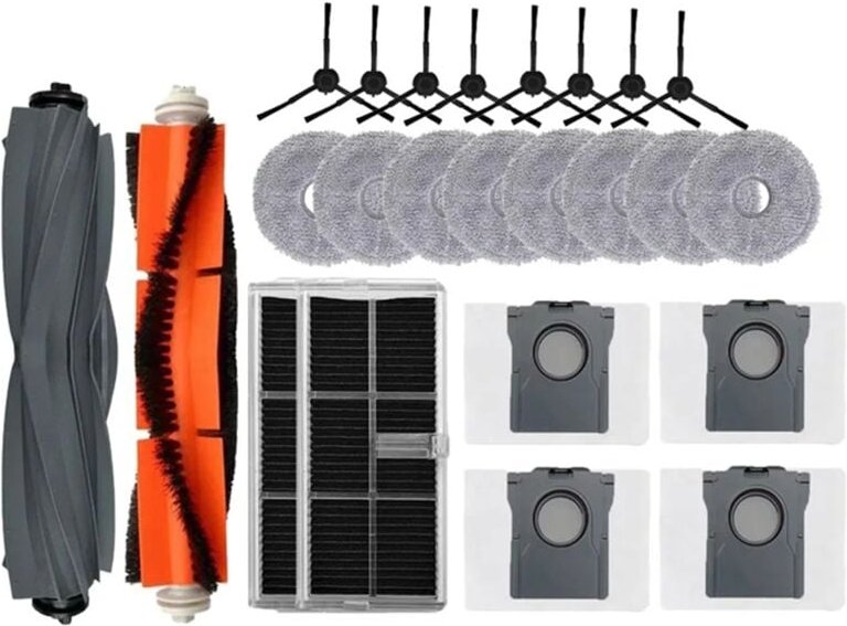 Für Mopp Pad Staubbeutel Pinsel Filter Roboter Staubsauger Teile
