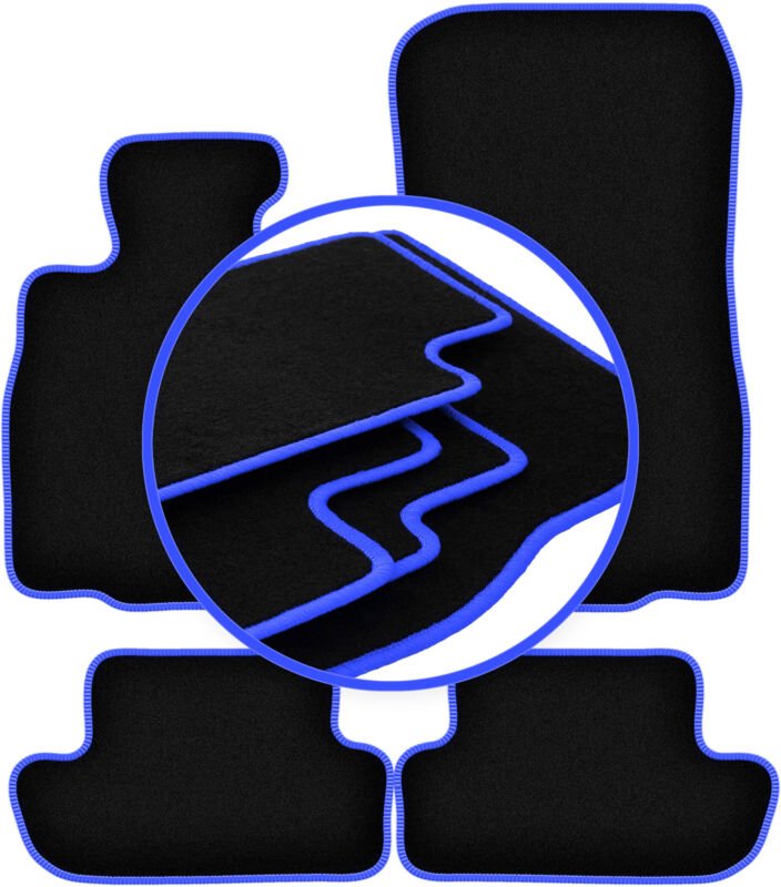 CARLUX-BLUE Autofußmatten für: BMW 6 F13 Coupé (2011-2018)