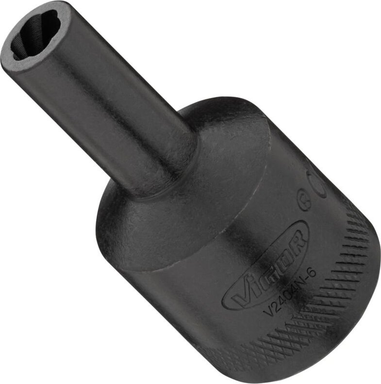 VIGOR Spiralnutenausdreher-Einsatz, 1/2 (12,5 mm) Vierkant hohl, Außen Schraubenausdreher Profil, SW 6 mm