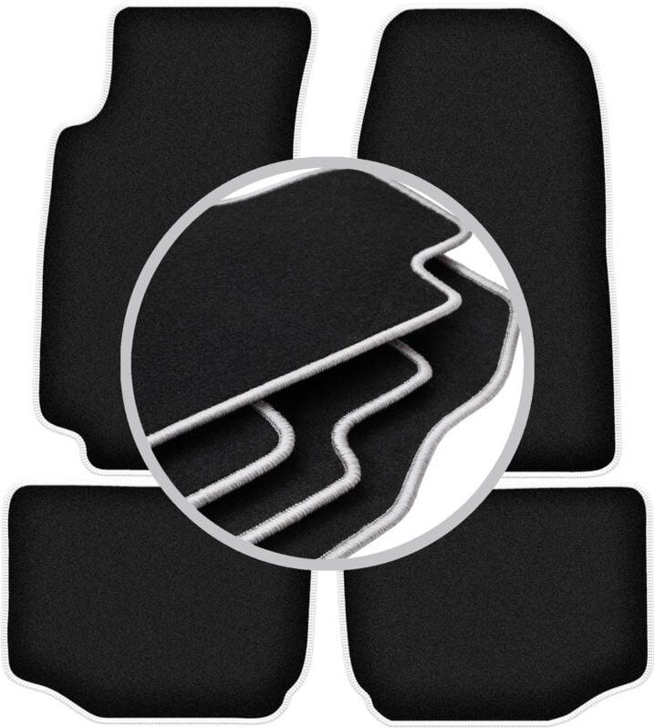 CARLUX-SILVER Autofußmatten für: Ford Granada Limousine (1972-1985)