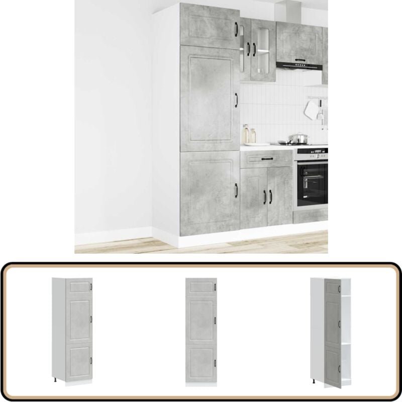 Küchenschrank Kalmar Betongrau Holzwerkstoff - Vidaxl