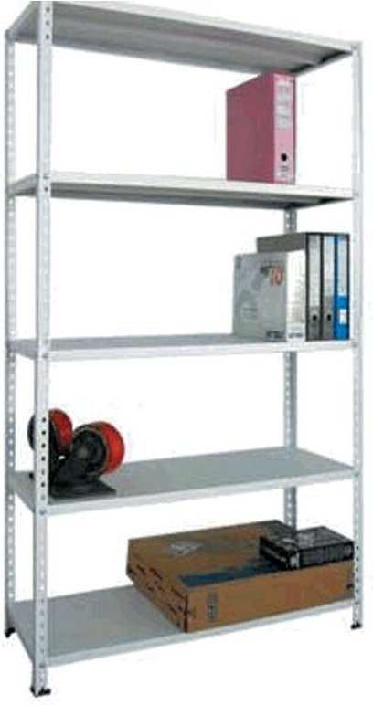 Regal panda kit 5 tablare stahlblech grau 30X100X186H