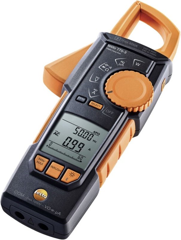 770-3 Stromzange digital cat iii 1000 v, cat iv 600 v Anzeige (Counts): 6000 - Testo