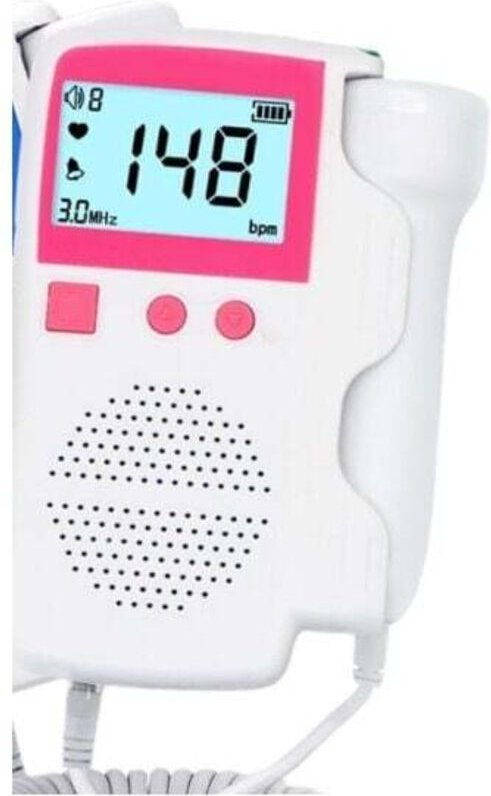 Ultraschall-Fetalherz- und Fetaltoninstrument Schwangere Frauen Home Fetaler Herzmonitor Nichtstrahlender LCD-Fetaler He...