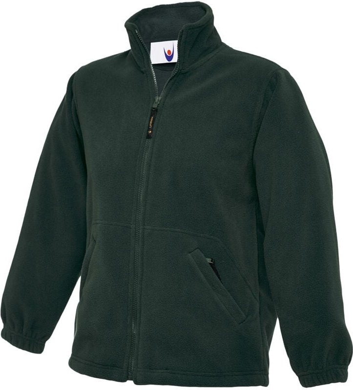 Thumbnail - Kinder Classic Arbeits-Fleecejacke Flaschengrün 11/13 Jr. 300 g/m²